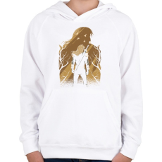 PRINTFASHION Vaják - Gyerek kapucnis pulóver - Fehér