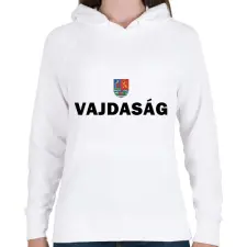 PRINTFASHION Vajdaság - Női kapucnis pulóver - Fehér női pulóver, kardigán