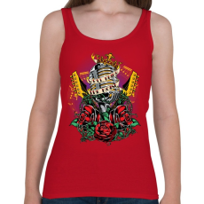 PRINTFASHION Valami zaj - Női atléta - Cseresznyepiros