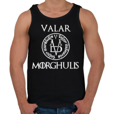 PRINTFASHION Valar Morghulis - Férfi atléta - Fekete atléta, trikó