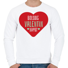 PRINTFASHION Valentin nap - Férfi pulóver - Fehér férfi pulóver, kardigán