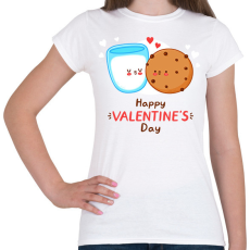 PRINTFASHION Valentin nap - Női póló - Fehér