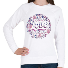 PRINTFASHION Valentin nap - Only love today - Női pulóver - Fehér női pulóver, kardigán