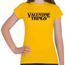 PRINTFASHION Valentine Things - Női póló - Sárga női póló