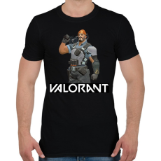 PRINTFASHION Valorant Brimstone - Férfi póló - Fekete