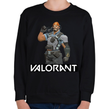 PRINTFASHION Valorant Brimstone - Gyerek pulóver - Fekete gyerek pulóver, kardigán