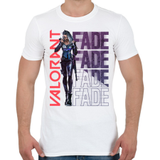 PRINTFASHION Valorant Fade - Férfi póló - Fehér férfi póló