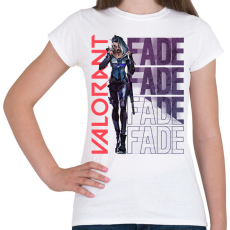 PRINTFASHION Valorant Fade - Női póló - Fehér
