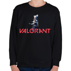 PRINTFASHION Valorant - Gyerek pulóver - Fekete