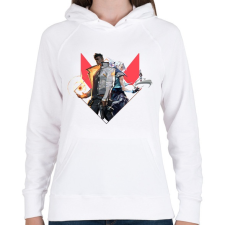 PRINTFASHION Valorant - Női kapucnis pulóver - Fehér női pulóver, kardigán