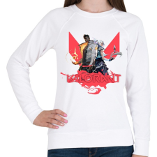 PRINTFASHION Valorant - Női pulóver - Fehér női pulóver, kardigán