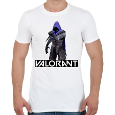PRINTFASHION Valorant Omen - Férfi póló - Fehér férfi póló