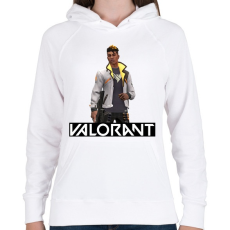 PRINTFASHION Valorant Phoenix - Női kapucnis pulóver - Fehér