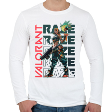 PRINTFASHION valorant raze - Férfi hosszú ujjú póló - Fehér férfi póló