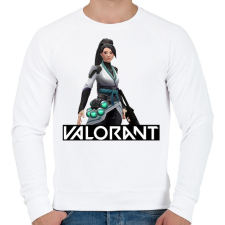 PRINTFASHION Valorant Sage - Férfi pulóver - Fehér férfi pulóver, kardigán