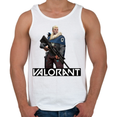 PRINTFASHION Valorant Sova - Férfi atléta - Fehér