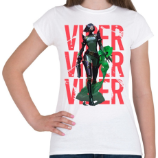 PRINTFASHION Valorant Viper - Női póló - Fehér