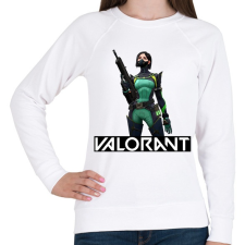 PRINTFASHION Valorant Viper - Női pulóver - Fehér női pulóver, kardigán