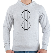 PRINTFASHION Válság 2 - Férfi kapucnis pulóver - Sport szürke férfi pulóver, kardigán