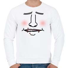 PRINTFASHION vampír2 - Férfi pulóver - Fehér