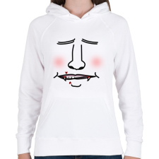 PRINTFASHION vampír2 - Női kapucnis pulóver - Fehér női pulóver, kardigán
