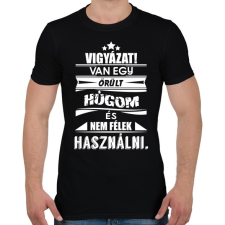 PRINTFASHION Van egy őrült húgom és... - Férfi póló - Fekete férfi póló