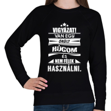 PRINTFASHION Van egy őrült húgom és... - Női pulóver - Fekete női pulóver, kardigán