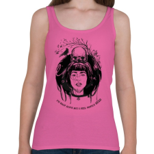 PRINTFASHION Van élet...  - Női atléta - Rózsaszín női trikó