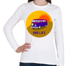 PRINTFASHION Van life 3 - Női hosszú ujjú póló - Fehér