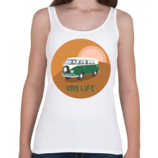 PRINTFASHION Van life 4 - Női atléta - Fehér női trikó