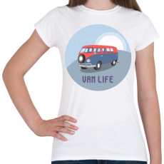 PRINTFASHION Van life 5 - Női póló - Fehér