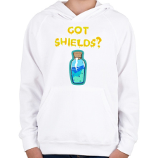 PRINTFASHION Van Shielded?  - Gyerek kapucnis pulóver - Fehér gyerek pulóver, kardigán