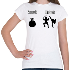 PRINTFASHION van zsák - nindzsák - Női póló - Fehér női póló