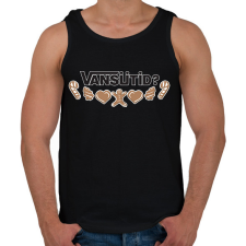 PRINTFASHION VANSütid - Férfi atléta - Fekete női trikó