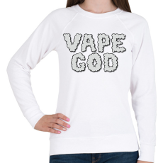 PRINTFASHION Vape god - Női pulóver - Fehér