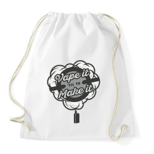 PRINTFASHION Vape it until - Sportzsák, Tornazsák - Fehér tornazsák