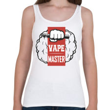 PRINTFASHION Vape master - Női atléta - Fehér női trikó
