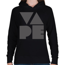 PRINTFASHION VAPE - Női kapucnis pulóver - Fekete női pulóver, kardigán