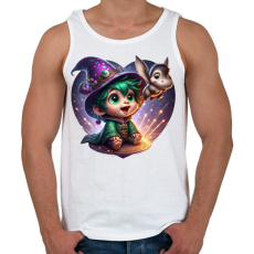 PRINTFASHION Varázslófiú vízilóval - Férfi atléta - Fehér