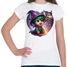 PRINTFASHION Varázslófiú vízilóval - Női póló - Fehér női póló