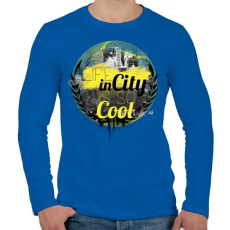PRINTFASHION Városi élet - Férfi hosszú ujjú póló - Királykék
