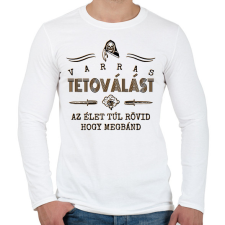 PRINTFASHION Varras tetoválás - Férfi hosszú ujjú póló - Fehér férfi póló