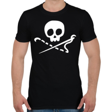 PRINTFASHION Varró koponya - Férfi póló - Fekete férfi póló