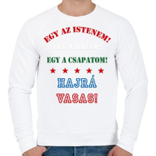 PRINTFASHION Vasas - Férfi pulóver - Fehér férfi pulóver, kardigán