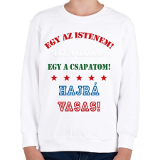 PRINTFASHION Vasas - Gyerek pulóver - Fehér gyerek pulóver, kardigán