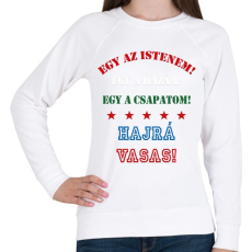 PRINTFASHION Vasas - Női pulóver - Fehér