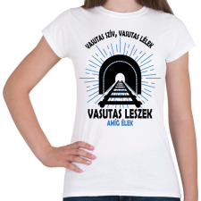 PRINTFASHION Vasutas szív, lélek - Női póló - Fehér női póló