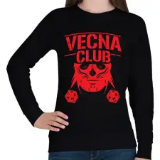 PRINTFASHION Vecna Club DND - Női pulóver - Fekete női pulóver, kardigán