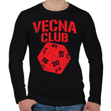 PRINTFASHION Vecna Club - Férfi hosszú ujjú póló - Fekete