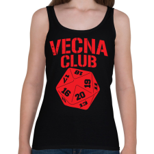 PRINTFASHION Vecna Club - Női atléta - Fekete női trikó
